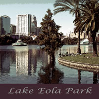 Lake Eola Park Orlando Poster